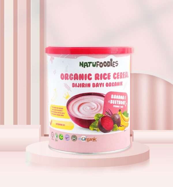 Organic Rice Cereal Banana & Beetroot